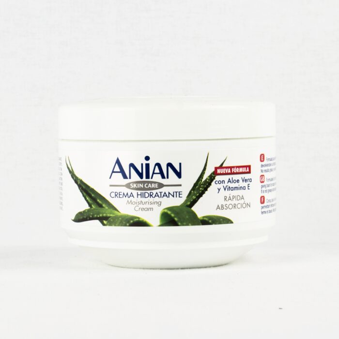 Crème corporelle Hydratante Anian à base d'Aloe Vera et vitamine E 200ML